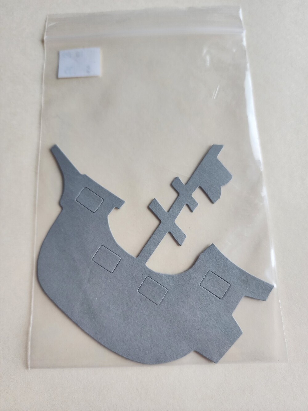 Scrapbooking DieCut Shape Gray Pirates Pirate Ship Boat DIY Crafting New #19